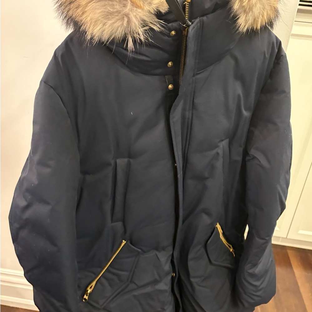 Mackage Black Coat with Brown  Fur Lining - New with no tag